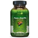 Irwin Naturals Power to Sleep PM - 6mg Melatonin, GABA, Ashwagandha, Valerian Root & L-Theanine Supplements for Men and Women - Supports Restful Sleep Cycle & Relaxation - 60 Liquid Soft-Gels