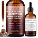 21-in-1 Wormwood Black Walnut Clove Parasite Cleanse,Pumpkin Seed, Garlic, Oregano, Berberine - Gentle Gut Cleanse & Digestive Health - Alcohol-Free,Gut-Friendlyfor Elimination Detox, Non-GMO, 2 FLOZ