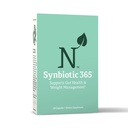 Synbiotic 365 Triple Action Prebiotics and Probiotics for Women & Men | Supplement with B Vitamins, Biotin & Niacin | Gluten Free, Non-GMO & Vegan | 20 Billion CFU | 30 Servings
