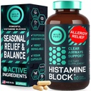 Histamine Block 10:1 Flavonoids Supplements - Quercetin, Stinging Nettle, Atermesia Natural Source Flavonoids - Seasonal Allergy Balance, Histamine Blocker - 60 Homeopathic Allergy Relief D-Hist Caps