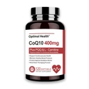 CoQ10 400mg Softgels, BioPerine for Better Absorption + L-Carnitine, PQQ & Omega3s, Antioxidant for Heart Health & Energy Production, Coenzyme Q10 Vitamins and Supplements, 120 Servings