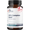 Designs for Health Complete Multi with Copper + Iron - Comprehensive Multi Vitamin + Mineral Supplement with Folate, 1000 IU Vitamin D, Immune Support Vitamins - Multivitamin (120 Capsules)
