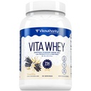 Vitauthority Whey Protein Powder for Women Whey Isolate Probiotics & Enzymes Supports Digestion, Nutrient Absorption & Energy Post-Workout & Daily Nutrition Vanilla Flavored 30 Servings