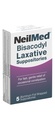 NeilMed Bisacodyl Laxative Suppositories, Gentle Constipation Relief, Fast Acting, indivudally Wrapped hygienic Packaging, Bisacodyl 10 mg, Predictable Relief, 5 ct