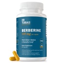 Dr. Tobias Berberine 500mg - Berberine Supplement for Women & Men | Gut Health Immune Support Heart Health Supplement with Bitter Melon Banaba Leaf – Vegan & Non-GMO (60 Capsules)
