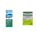 Colace 2-in-1 Stool Softener Plus Stimulant Laxative for Gentle Effective Constipation Relief & Dulcolax Stimulant Laxative Tablets (100 Count) Gentle Overnight Constipation Relief