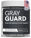 Gray Guard – Anti Grey Hair Supplements with Catalase – Support for Gray Hair & Melanin Haircare – Natural Pigment Restoration Formula for Men & Women – 60 Capsules