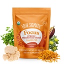 Four Sigmatic Focus Blend | Organic Lion's Mane Powder with Adaptogen and Mushroom Blend | Includes Cordyceps, Rhodiola, Bacopa & Mucuna | 30 Servings
