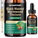 Black Walnut Wormwood Tincture – Gut Health Support Supplement Liquid Drops with Clove, Pumpkin, Oregano, Turmeric, Soursop & Berberine – Gentle Gut Cleanse & Digestive Health, Gut-Friendly, 2 FL OZ