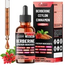 10in1 Berberine Liquid Drops – Heart Health Support with Ceylon Cinnamon, Bitter Melon, Turmeric, Ginseng, Gymnema Sylvestre, Garcinia, Apple Cider Vinegar & More - 1 FL Oz - 1 Month Supply