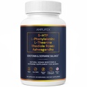 Natural Serotonin and Dopamine Mood & Stress Support Supplement for Women with 5-HTP, L-Theanine, L-Phenylalanine, Ashwagandha, Rhodiola, B-Vitamins & Adaptogenic Herbal Blend- Vegan, Non GMO, 60 Caps