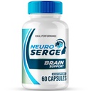 Neuro Serge Brain Supplements for Memory and Focus Capsules, Neuro Serge Advanced Formula Brain Health Support Pills Maximum Strength Nootropics NeuroSerge All Natural Support Reviews (60 Capsules)