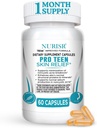 Acne Supplements for Teenagers with Vitamins A, B, C, E & Biotin for Clear, Radiant Skin, Supports Balanced Oil Production & Healthy Glow - Gluten-Free, 60 Capsules