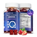 Melatonin Free Sleep Gummies for Adults with Magnesium, Valerian Root, 5-HTP & Herbal Blend - Natural Sleep Aid Supplements - Non-Habit Forming, Sugar Free, Strawberry Flavor, 60 Count (2)