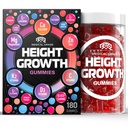 BIOTEQUELAB Height Growth Increase Gummies Vitamins, Grow Tall Supplement, Calcium, Magnesium, Zinc, Ashwagandha, Glucosamine Multivitamin for Teens, Kids, 180 Gummies