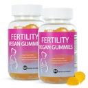 Fertility Gummies for Getting Pregnant Fast & Hormone Balance, 2 Packs Fertility Vitamins Gummies for Women Ovulation & Period Cycle, Conception Prenatal Gummy with Myo-Inositol & Inositol, Folate