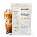 Mushroom Coffee Enhancer – 10:1 Adaptogenic Superfood Blend with Lion’s Mane, Cordyceps & Reishi – Creamy Delicious Coffee Booster for Focus, Energy & Mood – 30 Servings