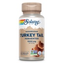 SOLARAY Fermented Turkey Tail Mushroom Supplement 1000mg - Overall Wellness Support - Turkey Tail Mushroom Capsules with Organic Mushrooms - Vegan, Non-GMO, Lab Verified, 60-Day Guarantee, 30 Servings