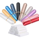 10 Pcs Aluminum Nasal Inhalers Tubes Multi-color Essential Oil Personal Empty Refillable Elegant Inhaler with Wicks
