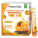 Electrolyte Supplement-1000mg Sodium with Potassium, Magnesium & B Vitamins, Zero Sugar Hydration Drink Mix for Dehydration Relief, Keto Friendly, Vegan, Gluten Free, Non-GMO, Orange Flavor(30-Count)