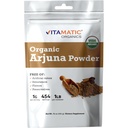 Vitamatic Certified USDA Organic Arjuna Bark Powder – 1 lb (16 oz) Pure Terminalia Arjuna Bark | Supports Heart Health, Circulation & Stress Relief