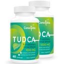TUDCA Liver Support Supplements 1000mg - 120 Vegan Capsules,TUDCA Bile Salts with Milk Thistle Herbal Blend Formula for Cleanse Detox & Repair