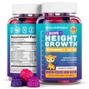 Height Growth Gummies for Kids - Growth Vitamins for Teens, Height Increase Multivitamin for Boys & Girls with Calcium Vitamin D C K2 Magnesium Zinc, Natural Height Growth Maximizer Supplement, 60 PCS