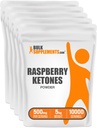 BulkSupplements.com Raspberry Ketones Powder - Raspberry Ketones Supplement, Antioxidant Source - for Energy Support, Gluten Free, 500mg per Serving, 5kg (11 lbs) (Pack of 5)