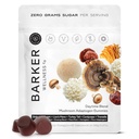 Barker Wellness Daytime Sugar-Free Adaptogen Mushroom Gummies - Lion's Mane, Cordyceps, Reishi & Shiitake | Vegan, Immune System Support, Natural Energy, Enhanced Focus & Mood for Adults | 60 Count