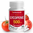 Lycopene 500MG & Prostate Supplement for Men 5-in-1 | Supports Heart & Skin Health， with Saw Palmetto Berry Extract, Pumpkin Seed Oil, Zinc & Selenium | Vegan, Non-GMO, 90 Capsules