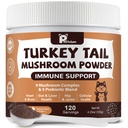 Mushroom Supplement with Probiotics for Dogs & Cats, Turkey Tail Mushroom for Pets - Mushroom Powder for Immune Boost & Overall Health- Partner Guard for Dogs Lumps and Bumps