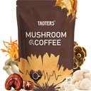 Mushroom Coffee | Enhanced Focus, Boosted Immunity, Improved Energy | 6 Adaptogenic Mushrooms: Cordyceps, Reishi, King Trumpet, Shiitake, Lion's Mane & Turkey Tail | 30 Servings