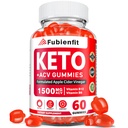 Fubienfit Keto ACV Gummies for Women - Apple Cider Vinegar Gummies with Mother, B Vitamins, Pomegranate & Beet Root - Metabolism, Vegan, Sugar-Free, 60 Ct