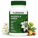 Floraviva Rhodiola Rosea Supplement 500mg, Adaptogenic Herbal Capsules for Daily Stress Support, Sustained Energy, Mental Focus & Mood Balance, Vegan Non-GMO Rhodiola Root Extract