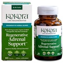 kokora Regenerative Adrenal Support - Maintain Healthy Adrenal Function, Balanced Energy & Stress Levels* -Adaptogen Blend w/Rhodiola and Schisandra - Vegan & Non-GMO - 60 Capsules - 30 Servings