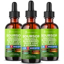 JB Wellness Co Soursop Drops - Soursop Bitters Liquid with Fruit and Leaves, Elderberry, Vitamin C and Olive Leaf - Multimineral & Vitamins Superfood - 6 oz