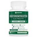 DHM Supplements DHM 2200MG - High Potency Dihydromyricetin Capsules for Liver Support & Detoxification, Vegan & Non-GMO 60 Capsules