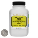 Ascorbic Acid [C6H8O6] 99.9% ACS Grade Powder 8 Oz in a Space-Saver Bottle