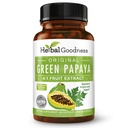 Green Papaya Fruit Extract Capsules - Organic Papaya Enzymes with Prebiotics and Probiotics for Digestive Health - Super Digestive Enzymes, Immune Support- 60 Capsules, Made in The USA