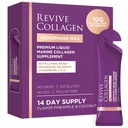 Revive Collagen Menopause Max — Hydrolyzed Marine Collagen Drink for Women, 10,000MG, Lutein, Reishi Mushroom, Vitamin B6, C & D, for Skin & Eye Wellness, Pineapple & Coconut Flavour — 14 Packets