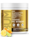RAW Pre Workout Powder, Thavage (Champion Mentality) - Chris Bumstead Sports Nutrition Supplement for Men & Women - Cbum Pre Workout for Working Out, Hydration, Mental Focus & Energy - 40 Servings