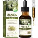 Pure Liquid Drops, Usnea Extract for Powerful Detox Cleanse Support, Immune Support & Combat Free Radicals. 2oz