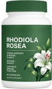 Rhodiola Rosea Capsules, 500mg Rhodiola Rosea Organic Extract Supplement, Natural Adaptogenic Herb for Stress Support, Energy Balance & Immune Support, Non-GMO, 60 Vegan Capsules