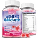 Multivitamin for Women Gummy Vitamins - Methylated B Complex with Iron, Calcium, Collagen, Biotin, Vitamin A, C, E, D3, Inositol - Womens Multivitamin Gummies for Skin, Energy & Immune Health