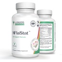 NFlaStat - 60 Capsules | Natural Systemic Enzymes for Inflammation | Alleviates Pain | Proteolytic Enzymes Supplement with Serrapeptase, Papain & Bromelain | Bone & Muscle Support