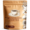 Mushroom Coffee, 10.58 Ounce Adaptogenic Mushrooms Instant Coffee Powder - Lion’s Mane, Reishi, Turkey Tail, Cordyceps, King Trumpet & Shitake for Energy, Focus, Digestion & Immune Support, 50 Servings