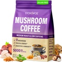 Mushroom Coffee Organic, 11 Mushrooms + 8 Adaptogenic Herb Mushroom Coffee for Focus, Energy, Digestion & Immune Support| Cordyceps, Lion’s Mane, Reishi, Chaga & Ashwagandha| Gluten Free, 30 Servings