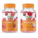 Lifeable Magnesium Kids + Zinc Kids, Gummies Bundle - Great Tasting, Vitamin Supplement, Gluten Free, GMO Free, Chewable Gummy