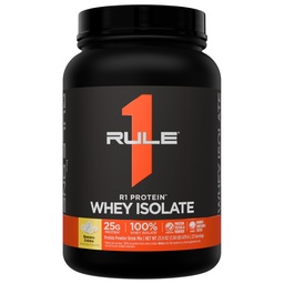 Rule 1 Proteins R1 Protein Whey Isolate, Banana Creme, 23 Servings | 25g of Protein from Whey Isolates and Hydrolysate isolates for Workout Recovery and anytime use