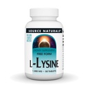 Source Naturals Free-Form L-Lysine Free Form, 1,000 mg - 50 Tablets | Amino Acid Supplement Supports Energy Production & Collagen Formation